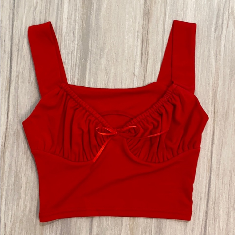 Red Crop Top